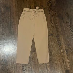 Aritzia Wilfred size S tie front pants perfect condition! Mocha color